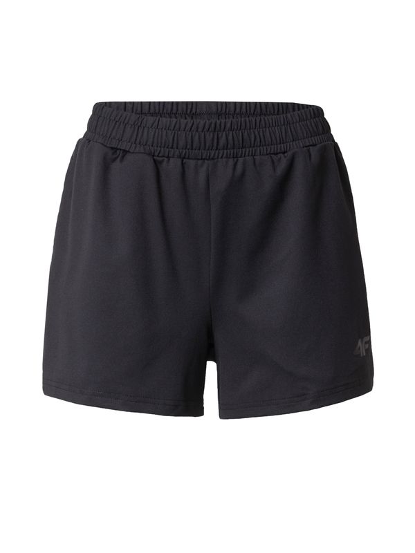 4F 4F Спортен панталон  антрацитно черно / черно