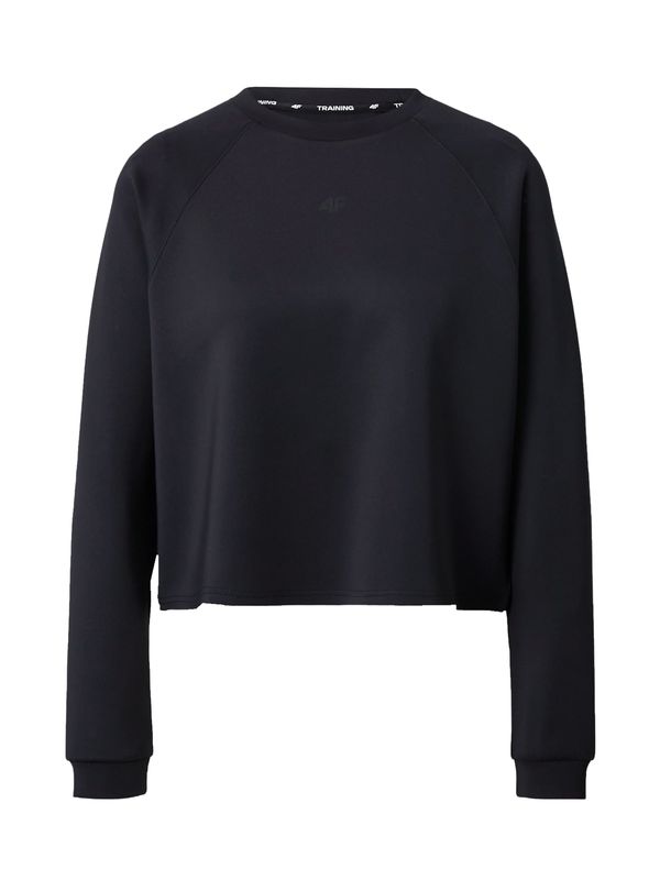 4F 4F Спортен суитшърт с качулка  черно