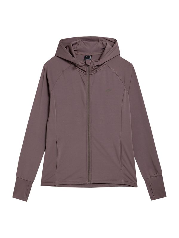4F 4F Спортен суитшърт с качулка  кафяво