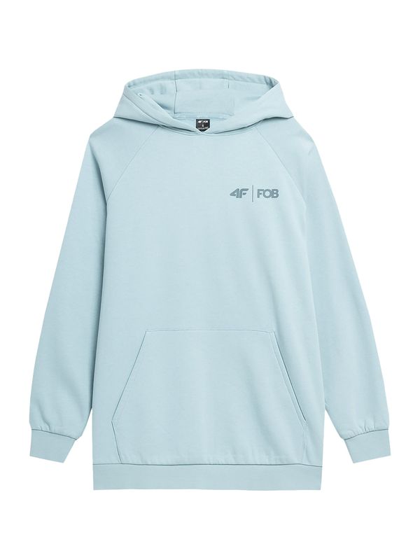 4F 4F Спортен суитшърт с качулка  светлосиньо