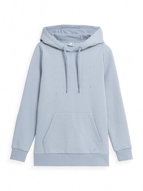 4F 4F Спортен суитшърт с качулка  светлосиньо