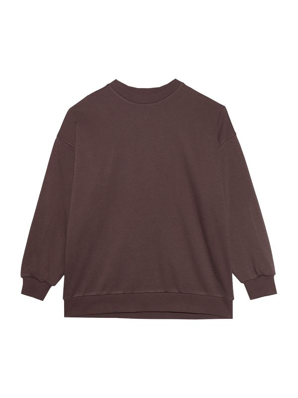 4F 4F Спортен суитшърт с качулка  тъмнокафяво