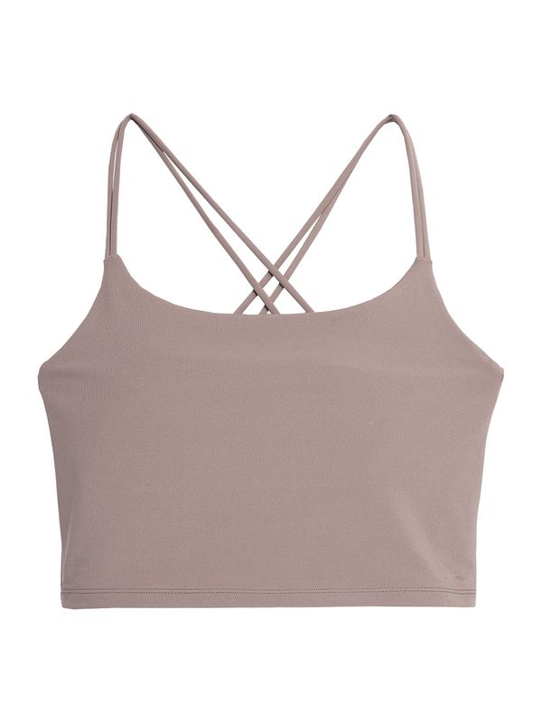 4F 4F Спортен топ  светлокафяво