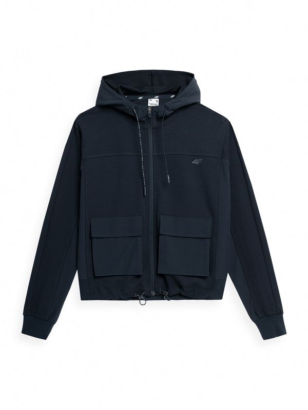 4F 4F Спортна жилетка с качулка 'BLD021'  нейви синьо