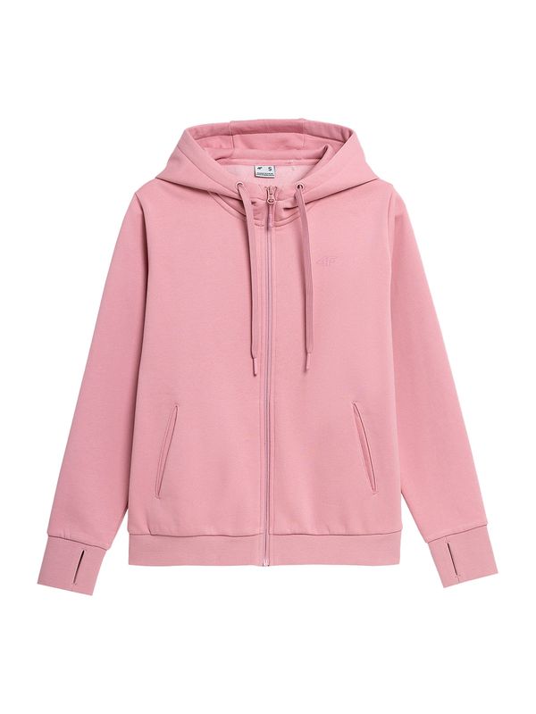 4F 4F Спортна жилетка с качулка  бледорозово