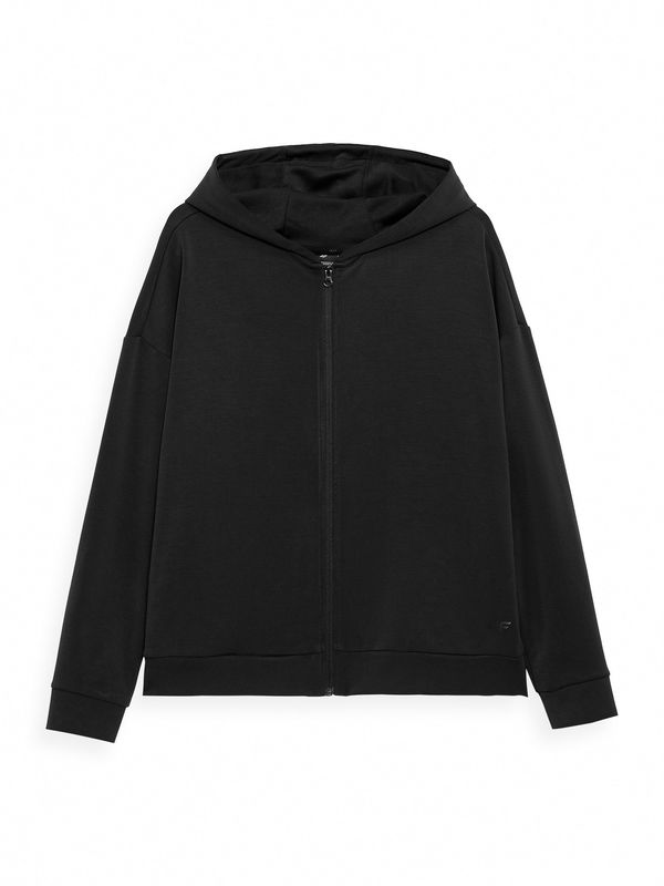 4F 4F Спортна жилетка с качулка  черно