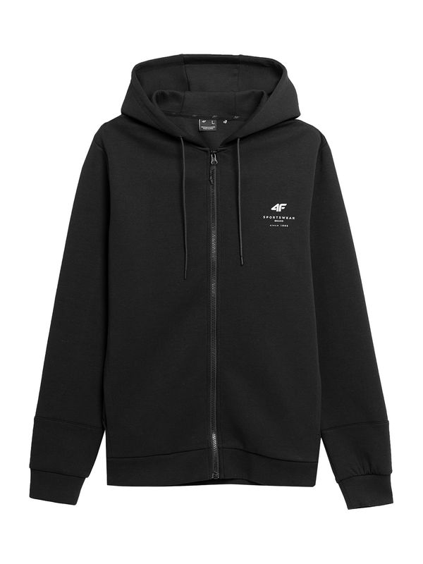 4F 4F Спортна жилетка с качулка 'M265'  черно / бяло