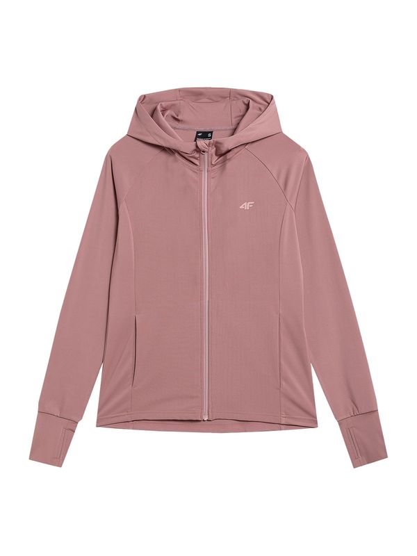 4F 4F Спортна жилетка с качулка  пепел от рози
