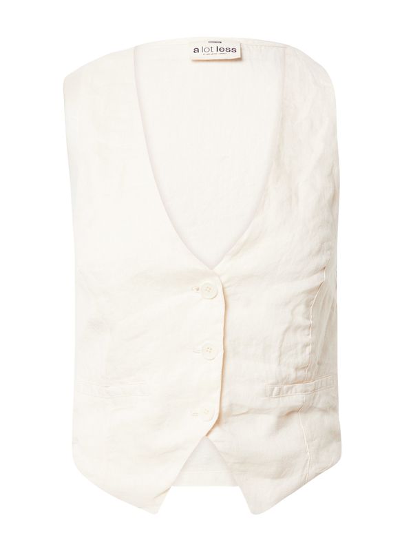A LOT LESS A LOT LESS Мъжка елек за костюм 'Mirell'  кремаво