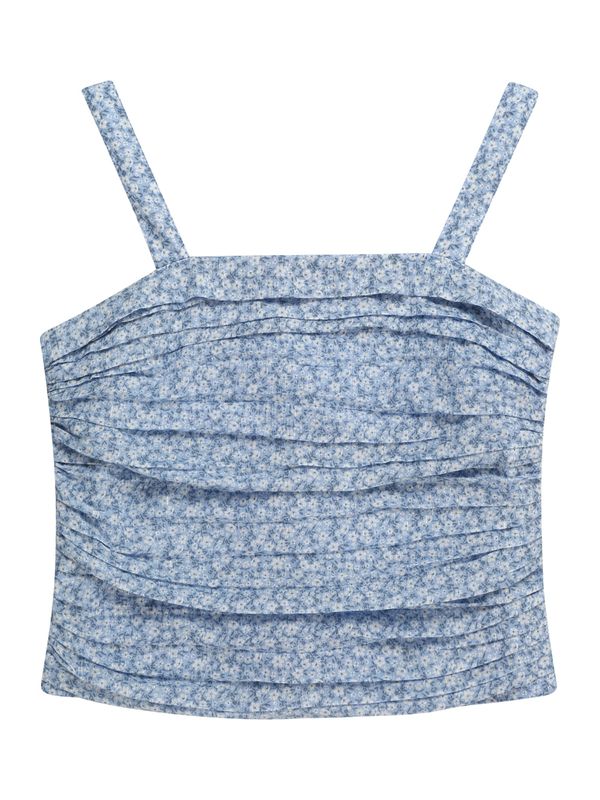 Abercrombie & Fitch Abercrombie & Fitch Блуза  светлосиньо / тъмносиньо / бяло