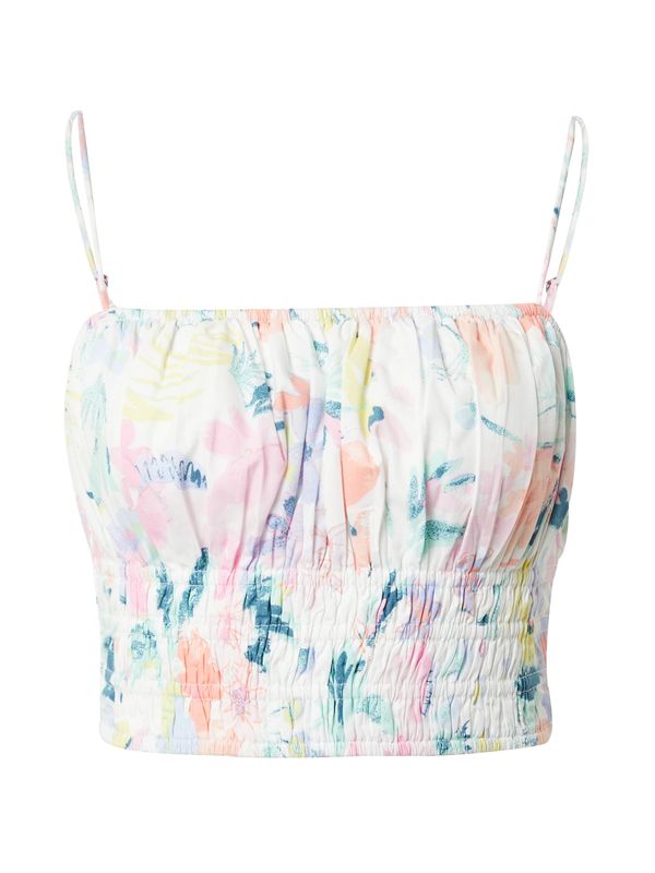 Abercrombie & Fitch Abercrombie & Fitch Блуза  жълто / зелено / розово / бяло