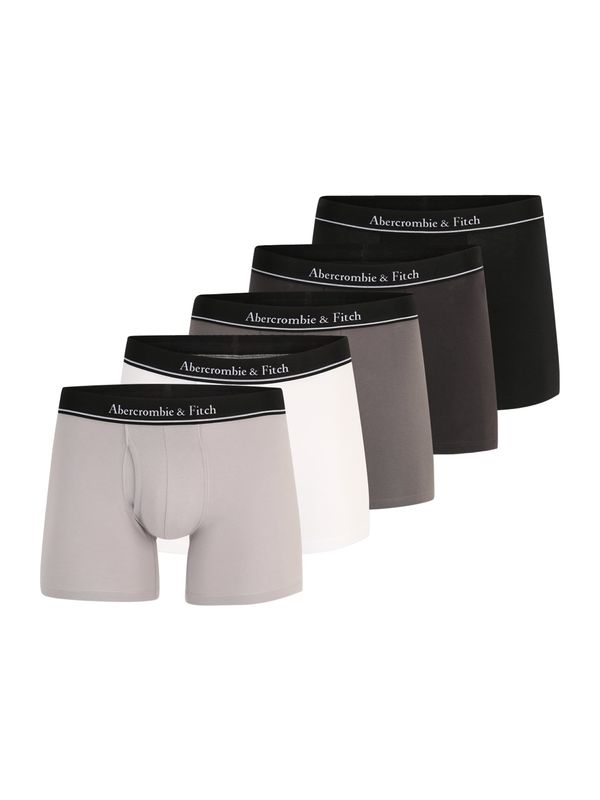 Abercrombie & Fitch Abercrombie & Fitch Боксерки  сиво / черно / бяло