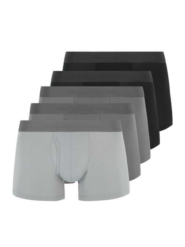 Abercrombie & Fitch Abercrombie & Fitch Боксерки  сиво / светлосиво / черно