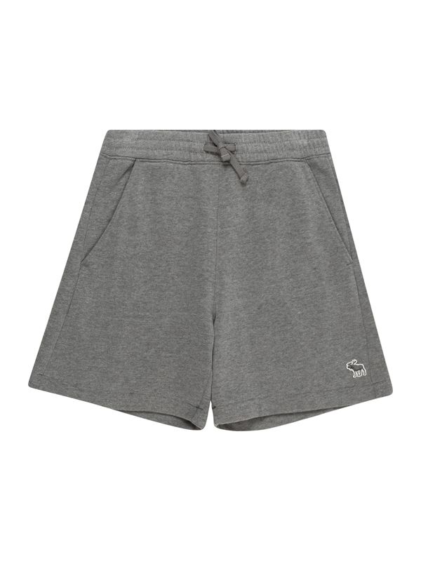 Abercrombie & Fitch Abercrombie & Fitch Панталон 'ESSENTIALS'  тъмносиво / бяло