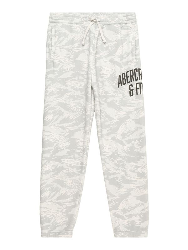 Abercrombie & Fitch Abercrombie & Fitch Панталон  сиво / светлосиво / черно
