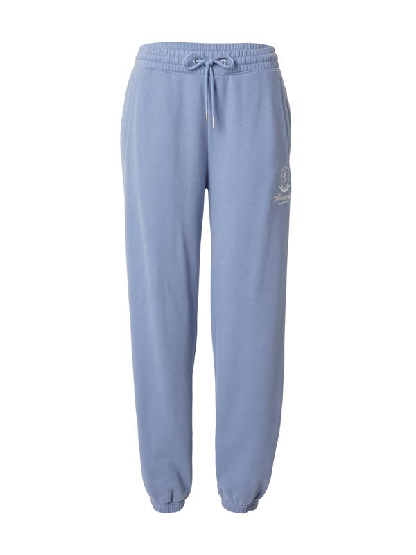 Abercrombie & Fitch Abercrombie & Fitch Панталон 'SUNDAY'  гълъбово синьо / бяло