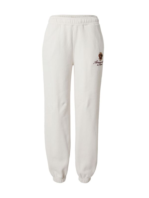 Abercrombie & Fitch Abercrombie & Fitch Панталон 'SUNDAY'  кремаво / злато / бургундово червено