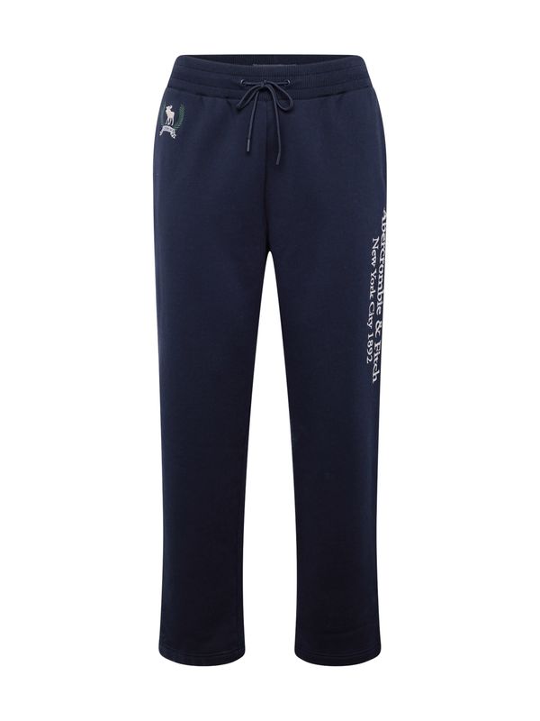 Abercrombie & Fitch Abercrombie & Fitch Панталон  тъмносиньо / зелено / бяло