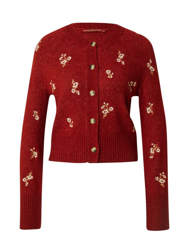 Abercrombie & Fitch Abercrombie & Fitch Плетена жилетка  светлобежово / злато / тъмночервено