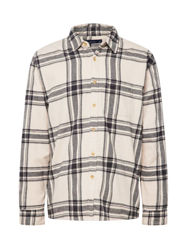 Abercrombie & Fitch Abercrombie & Fitch Риза  черно / бяло