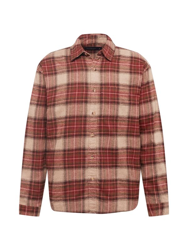 Abercrombie & Fitch Abercrombie & Fitch Риза  червено / пастелно червено
