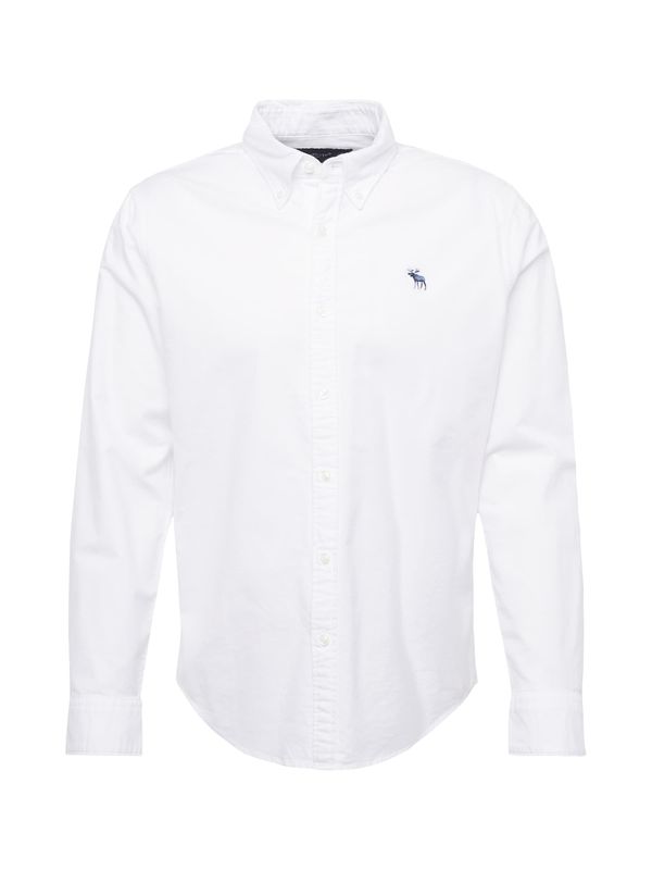 Abercrombie & Fitch Abercrombie & Fitch Риза  нейви синьо / бяло