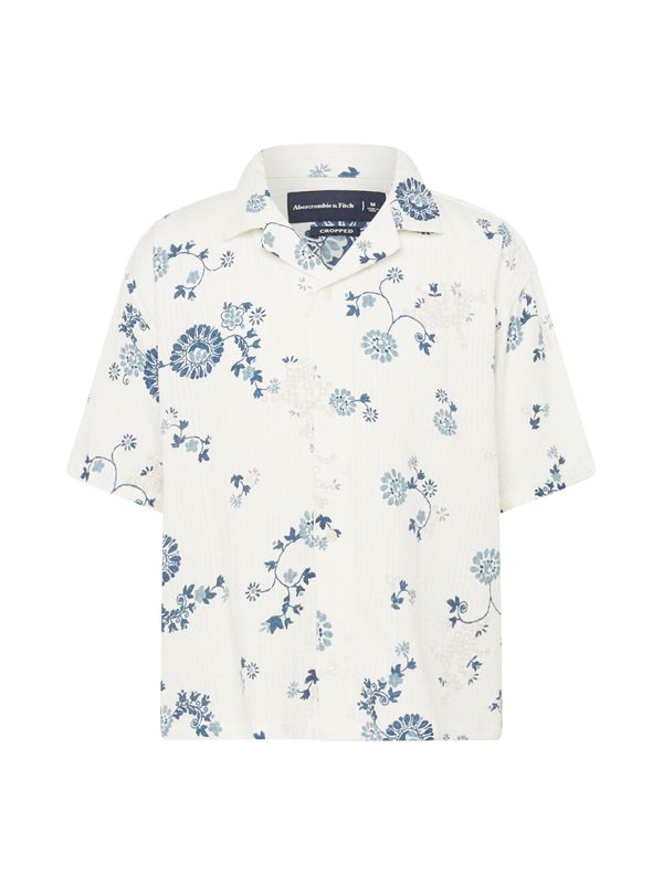 Abercrombie & Fitch Abercrombie & Fitch Риза 'NOVELTY'  морскосиньо / опал / бяло