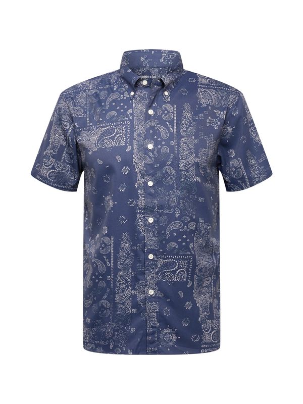 Abercrombie & Fitch Abercrombie & Fitch Риза 'SUMMER'  синьо / бяло