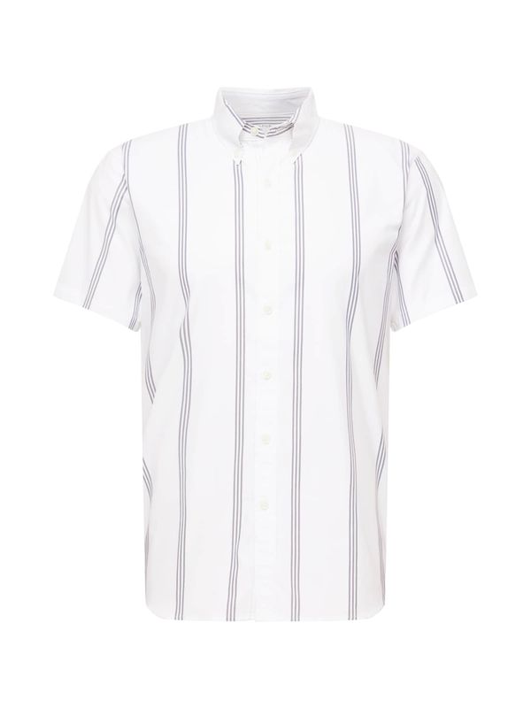 Abercrombie & Fitch Abercrombie & Fitch Риза 'Summer'  сиво / бяло