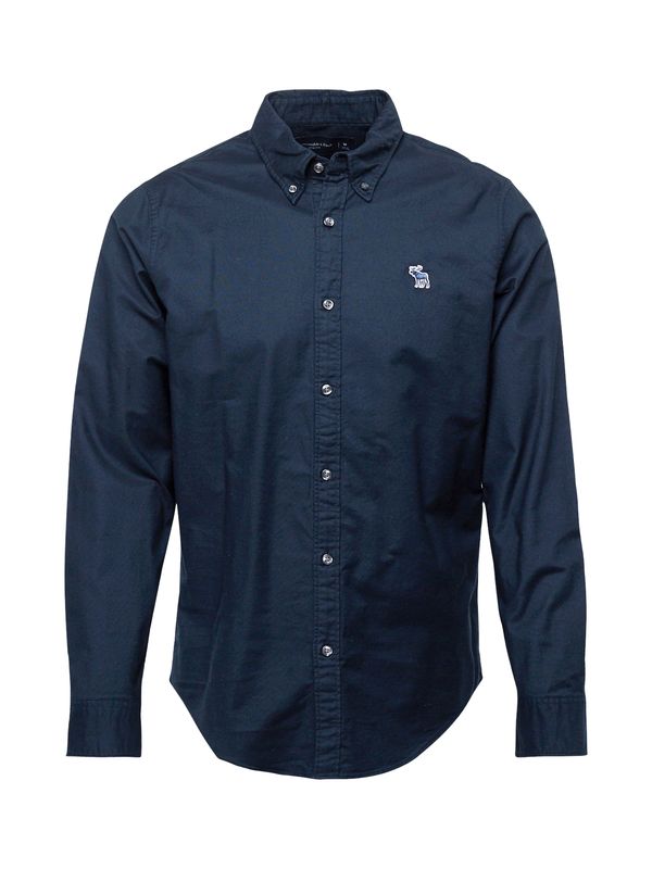 Abercrombie & Fitch Abercrombie & Fitch Риза  тъмносиньо / бяло