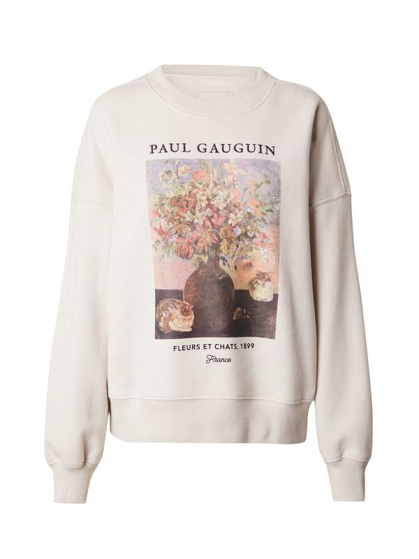 Abercrombie & Fitch Abercrombie & Fitch Суичър 'ARTIST'  кремаво / жълто / пастелно червено / черно