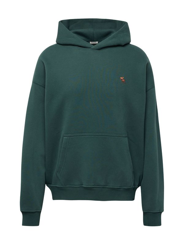 Abercrombie & Fitch Abercrombie & Fitch Суичър 'FESTIVE'  кафяво / жълто / смарагдово зелено / червено