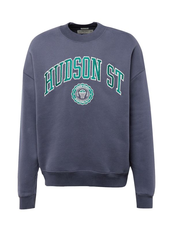 Abercrombie & Fitch Abercrombie & Fitch Суичър  гълъбово синьо / зелено / бяло