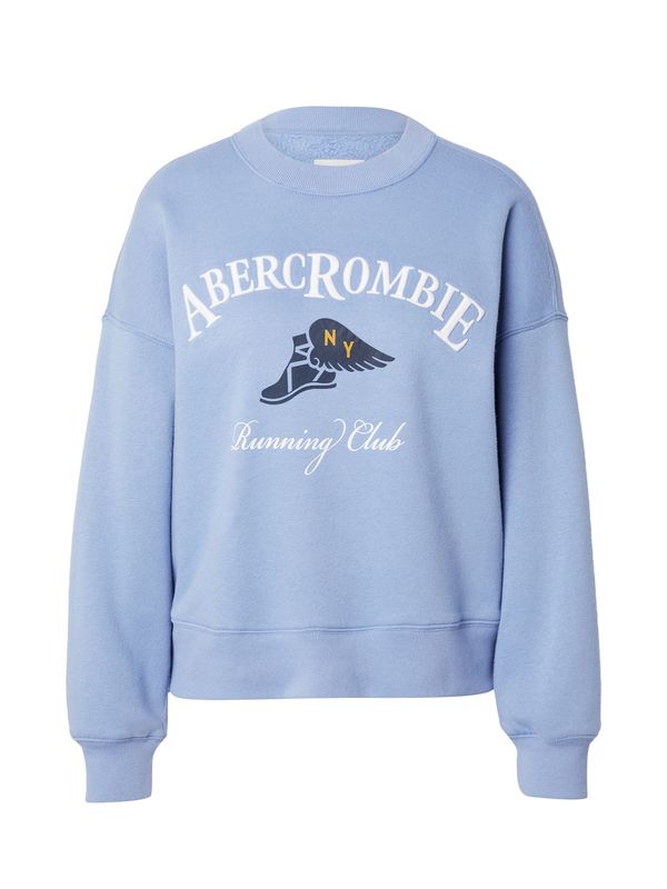Abercrombie & Fitch Abercrombie & Fitch Суичър  нейви синьо / светлосиньо / бяло