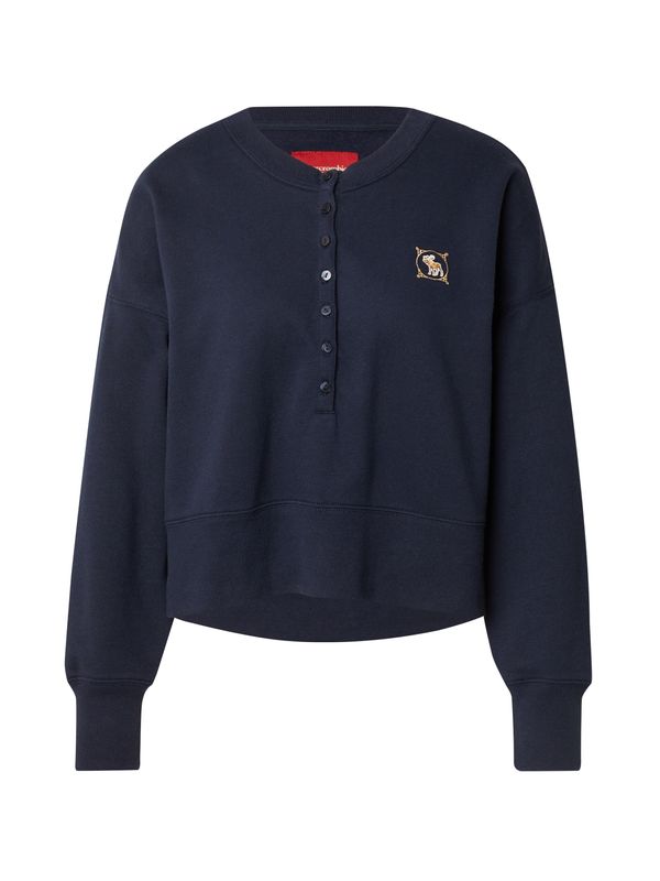 Abercrombie & Fitch Abercrombie & Fitch Суичър 'SHARKBITE'  морскосиньо / златистожълто / бяло