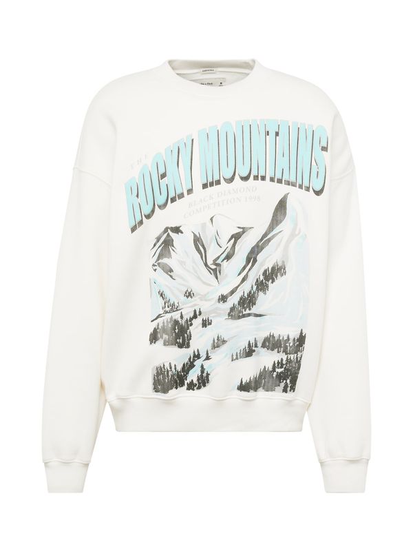 Abercrombie & Fitch Abercrombie & Fitch Суичър 'SKI DESTINATIONS'  сиво / нефритено зелено / черно / мръсно бяло