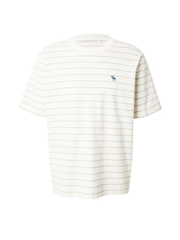 Abercrombie & Fitch Abercrombie & Fitch Тениска 'APAC'  синьо / светлокафяво / бяло