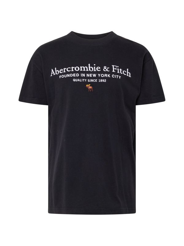 Abercrombie & Fitch Abercrombie & Fitch Тениска  черно / бяло