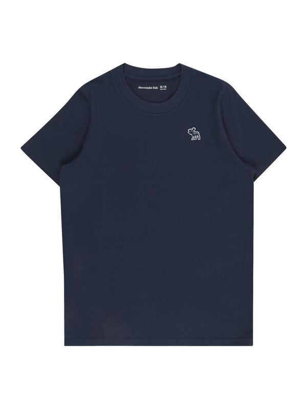 Abercrombie & Fitch Abercrombie & Fitch Тениска 'DEC 4 ESSENTIAL'  нейви синьо / бяло