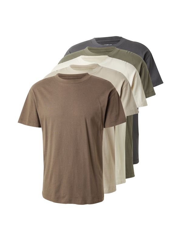 Abercrombie & Fitch Abercrombie & Fitch Тениска 'ESSENTIAL'  бежово / кафяво / маслина / черно / бяло