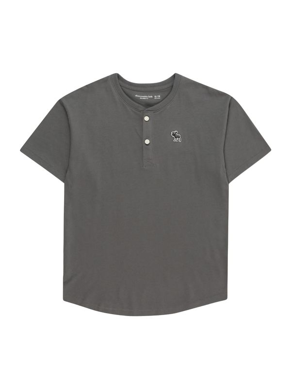 Abercrombie & Fitch Abercrombie & Fitch Тениска 'JAN'  антрацитно черно / тъмносиво / бяло