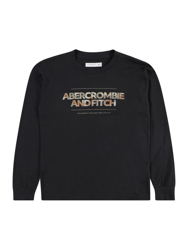 Abercrombie & Fitch Abercrombie & Fitch Тениска  кафяво / антрацитно черно / каки / пастелно зелено