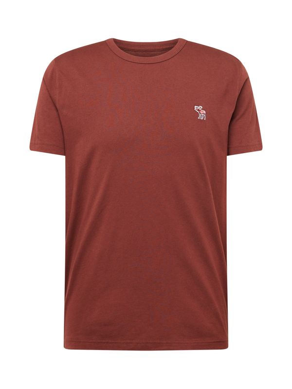 Abercrombie & Fitch Abercrombie & Fitch Тениска  кафяво / бяло