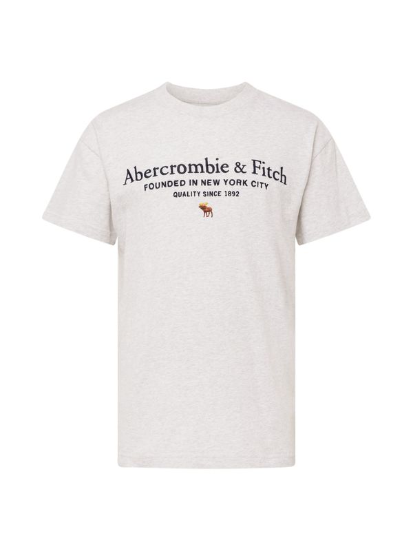 Abercrombie & Fitch Abercrombie & Fitch Тениска  кафяво / сив меланж / черно