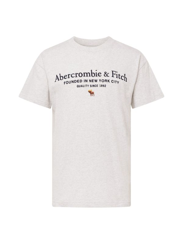 Abercrombie & Fitch Abercrombie & Fitch Тениска  кафяво / сив меланж / черно