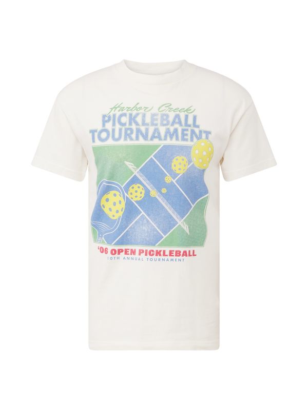 Abercrombie & Fitch Abercrombie & Fitch Тениска  синьо / жълто / зелено / мръсно бяло