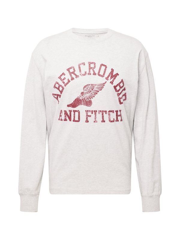 Abercrombie & Fitch Abercrombie & Fitch Тениска  светлосиво / бяло