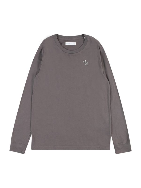 Abercrombie & Fitch Abercrombie & Fitch Тениска  тъмносиво / бяло