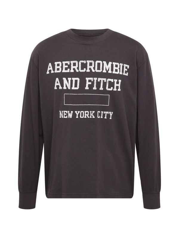 Abercrombie & Fitch Abercrombie & Fitch Тениска  тъмносиво / бяло