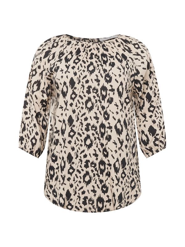 ABOUT YOU Curvy ABOUT YOU Curvy Блуза 'Talea'  бежово / черно